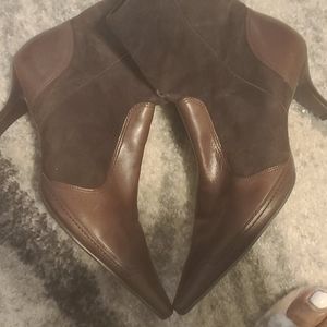 Leather/suede boot
